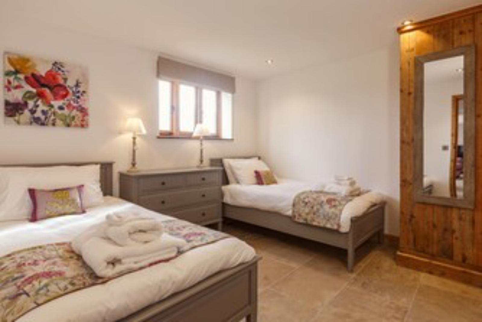 Twin room ground floor Pentney Barn