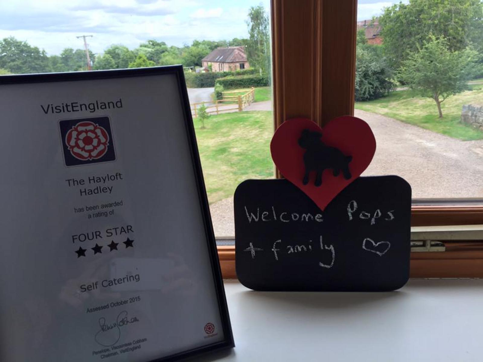 We are 4 star rated by Visit England The Hayloft We are 4 star rated by Visit England The Hayloft