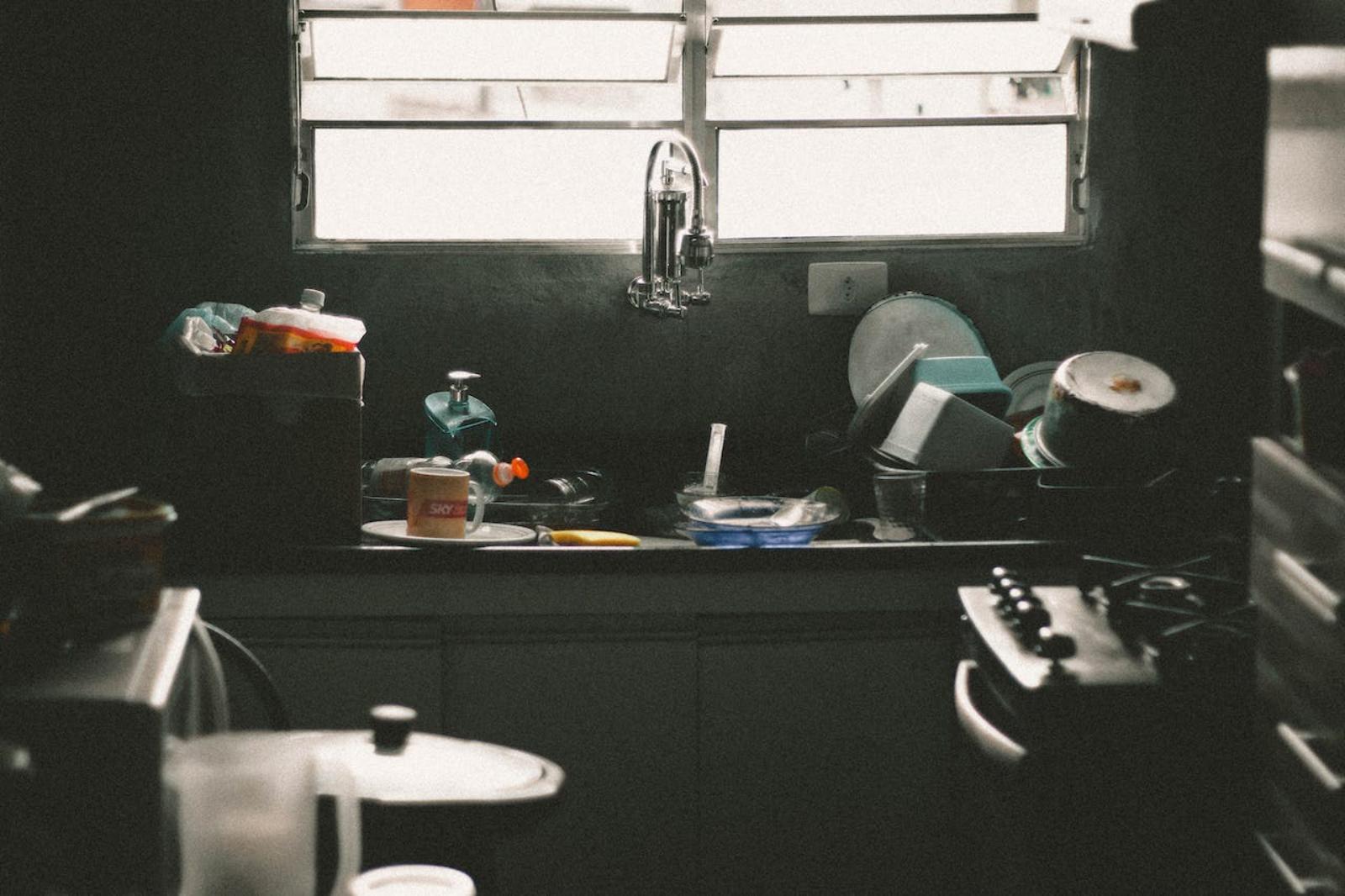 Messy kitchen